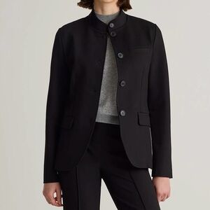 Quince Ultra-Stretch Ponte Stand Collar Blazer XL NWT